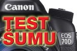 Canon EOS 70D test šumu
